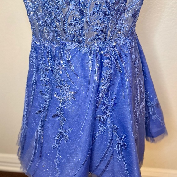 Sherri Hill Elegant Lace Formal Dress - Picture 2 of 12